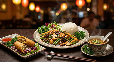 Produktbild Hühnerfleisch Thai-Art mit Gemüse