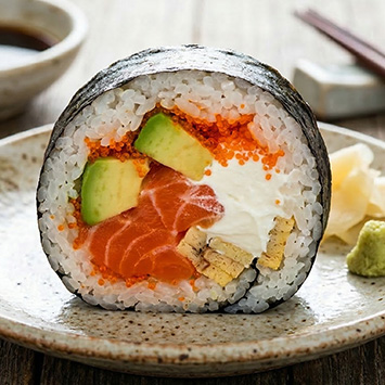Produktbild Lachs Avocado Futomaki